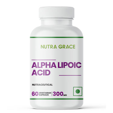 Nutra Grace Alpha Lipoic Acid (ALA) 300mg - 60 Veg. Capsules