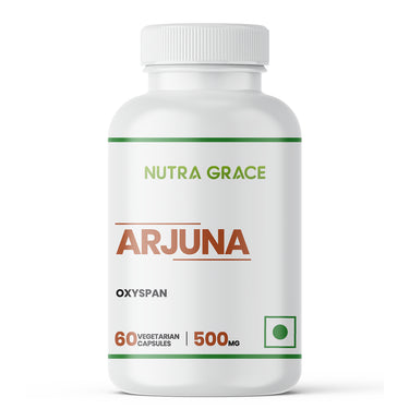 Nutra Grace Arjuna Extract Supplement|500mg|60 Veg. Capsules