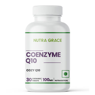 Nutra Grace Coenzyme Q10 (CoQ10) Ubiquinone Supplement | 100mg | 30 Tablets