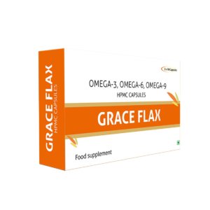 Grace Flax Flaxseed Oil Veg 500Mg Capsules